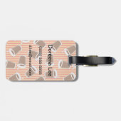 Étiquette À Bagage motif de restauration rapide (Dos horizontal)