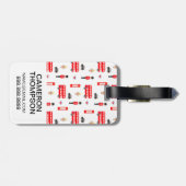 Étiquette À Bagage Motif de symboles de l'Angleterre (Dos horizontal)