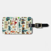 Étiquette À Bagage Motif de symboles des Etats-Unis (Devant horizontal)