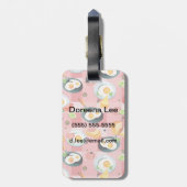 Étiquette À Bagage Motif de tomate et d'oeufs au plat (Dos Vertical)