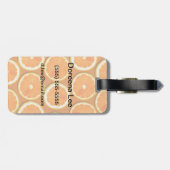 Étiquette À Bagage Motif de tranches de citron (Dos horizontal)