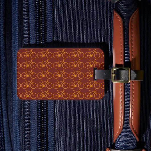 Étiquette À Bagage motif de vélos simples (Insitu Rectoal 4)