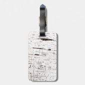 Étiquette À Bagage Motif d'écorce de bouleau (Dos Vertical)