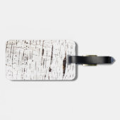 Étiquette À Bagage Motif d'écorce de bouleau (Dos horizontal)