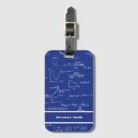 Motif d'équations mathématiques bleues mignon pour