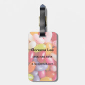 Étiquette À Bagage Motif des dragées à la gelée de sucre (Dos Vertical)