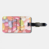 Étiquette À Bagage Motif des dragées à la gelée de sucre (Dos horizontal)