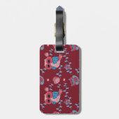 Étiquette À Bagage motif des hiboux (Dos Vertical)