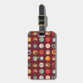 Étiquette À Bagage Motif des icônes de dessin Harry Potter (Devant Vertical)