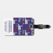 Étiquette À Bagage Motif des monuments de Londres (Dos horizontal)