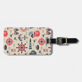 Étiquette À Bagage Motif d'espèce marine (Devant horizontal)