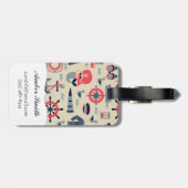 Étiquette À Bagage Motif d'espèce marine (Dos horizontal)