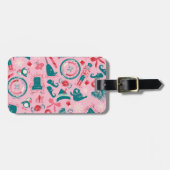 Étiquette À Bagage Motif d'icône encadrée Elf Holiday (Devant horizontal)