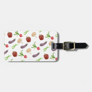 Étiquette À Bagage Motif d'illustration végétale