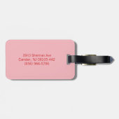 Étiquette À Bagage Motif d'illustrations de nourriture de petit (Dos horizontal)