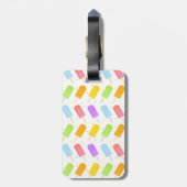 Étiquette À Bagage Motif d'image de couleur d'aquarelle assistée (Dos Vertical)