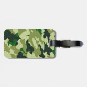 Étiquette À Bagage motif d'impression de camouflage (Dos horizontal)
