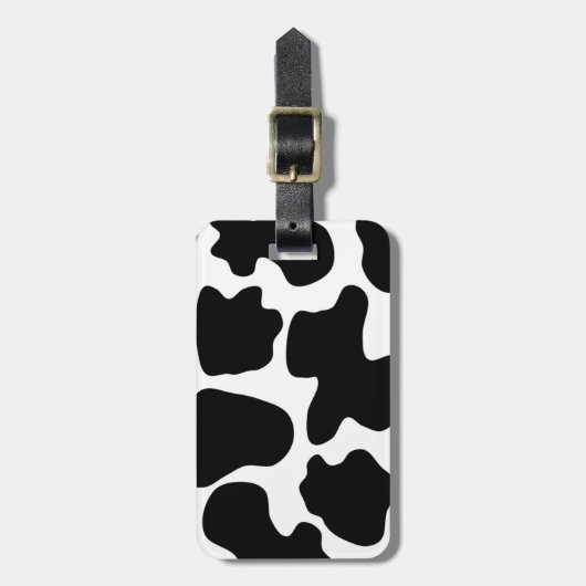 Étiquette À Bagage Motif d'impression de vache (Devant Vertical)