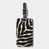 Étiquette À Bagage Motif d'impression personnalisé en gras Zebra (Devant Vertical)