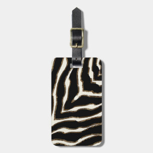 Étiquette À Bagage Motif d'impression personnalisé en gras Zebra