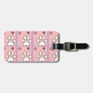 Étiquette À Bagage Motif Dog Paw