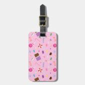 Étiquette À Bagage Motif doux Girly de sucrerie pour des filles (Devant Vertical)