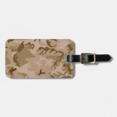 Étiquette À Bagage Motif du Camouflage du désert, Motif militaire, Ar (Devant horizontal)