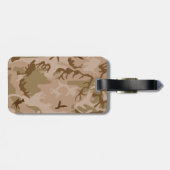 Étiquette À Bagage Motif du Camouflage du désert, Motif militaire, Ar (Dos horizontal)