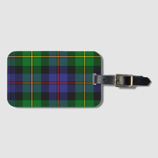 Étiquette À Bagage Motif écossais (Devant Horizontal)