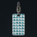 Étiquette À Bagage Motif Eléphants Bleus Cute CUSTOMISÉ<br><div class="desc">Préparez-vous pour vos vacances avec cette étiquette de bagage joyeuse - vous pouvez ajouter vos coordonnées à l'autre côté ou sélectionner un design à un côté. Design dessiné à la main par moi pour vous ! Modifiez la couleur ou la police du lettrage comme vous le souhaitez. Consultez mon magasin...</div>