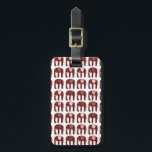 Étiquette À Bagage Motif Eléphants rouges roses mignons CUSTOMISÉ<br><div class="desc">Préparez-vous pour vos vacances avec cette étiquette de bagage joyeuse - vous pouvez ajouter vos coordonnées à l'autre côté ou sélectionner un design à un côté. Design dessiné à la main par moi pour vous ! Modifiez la couleur ou la police du lettrage comme vous le souhaitez. Consultez mon magasin...</div>