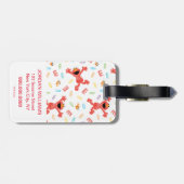 Étiquette À Bagage Motif Elmo Crayon (Dos horizontal)