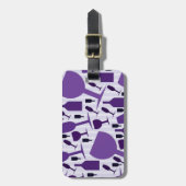 Étiquette À Bagage motif en verre de vin (Devant Vertical)
