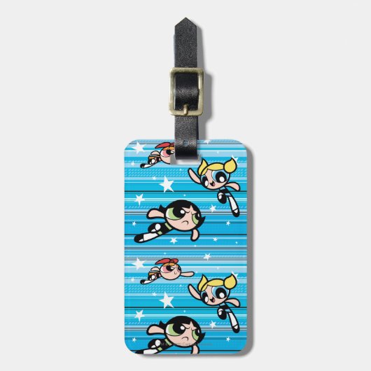 Étiquette À Bagage Motif étoilé des filles Powerpuff (Devant Vertical)
