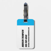 Étiquette À Bagage Motif étoilé des filles Powerpuff (Dos Vertical)