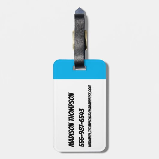 Étiquette À Bagage Motif étoilé des filles Powerpuff (Dos Vertical)