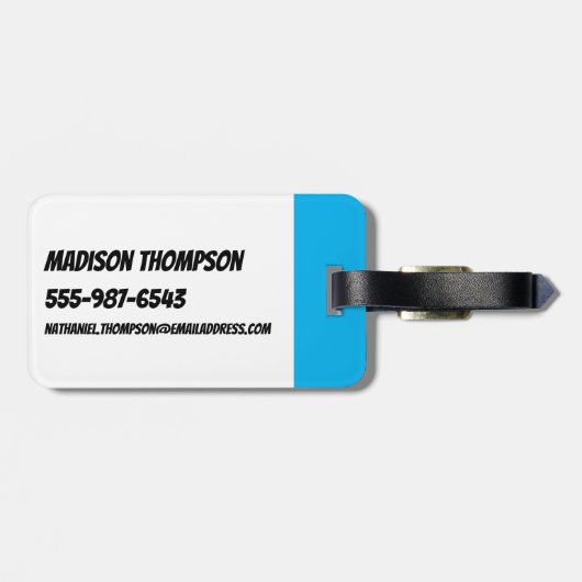 Étiquette À Bagage Motif étoilé des filles Powerpuff (Dos horizontal)