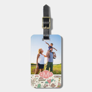 Étiquette À Bagage Motif fait sur commande de photo et de bateau