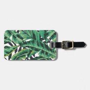 Étiquette À Bagage Motif fascinant tropical de feuille de banane