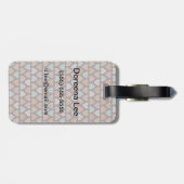 Étiquette À Bagage Motif feuille 2 (Dos horizontal)