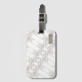 Étiquette À Bagage Motif fleur sauvage (Devant Vertical)