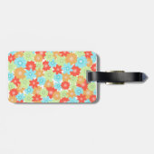 Étiquette À Bagage Motif FLEURS (Dos horizontal)