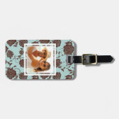 Étiquette À Bagage Motif floral 3 de photo faite sur commande (Devant horizontal)