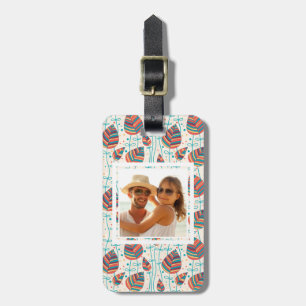 Étiquette À Bagage Motif floral 5 de photo faite sur commande