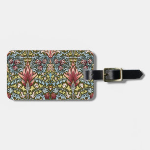 Étiquette À Bagage Motif floral à tête de serpent de William Morris