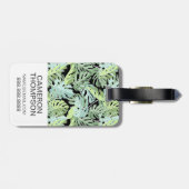 Étiquette À Bagage Motif floral de jungle faite sur commande de photo (Dos horizontal)
