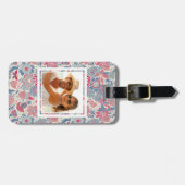Étiquette À Bagage Motif floral de photo faite sur commande avec (Devant horizontal)
