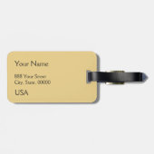 Étiquette À Bagage Motif floral de William Morris - Balises de bagage (Dos horizontal)