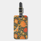 Étiquette À Bagage Motif floral vintage William Morris Cray (Devant Vertical)