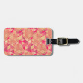 Étiquette À Bagage Motif géométrique de fleur (Devant horizontal)